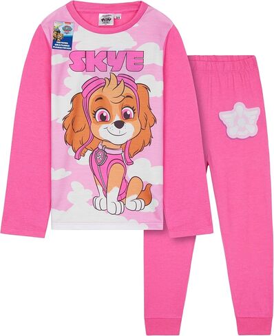 Get Trend 2 Pc Pajamas Set for Girls, Toddlers, PJs for Kids, Sleepwear with T Shirt, PJ Pants, for Girls in Saudi Arabia