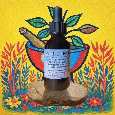 بيكيت اب | دعم الطاقة الخالية من الكافيين | قطرات عشبية عضوية 100% | مركز ومستخلص | بواسطة المعالج بالأعشاب مالك وخبير in Kuwait