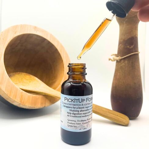 بيكيت اب | دعم الطاقة الخالية من الكافيين | قطرات عشبية عضوية 100% | مركز ومستخلص | بواسطة المعالج بالأعشاب مالك وخبير in Kuwait