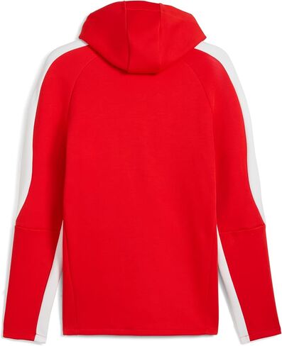 PUMA Men's Standard Chivas Evostripe Hooded Jacket, Red-White AH25 in Saudi Arabia