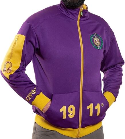 Omega Psi/Ψ Phi Elite Track Jacket [Purple] - ID#33744-139-207-0-0 in Saudi Arabia
