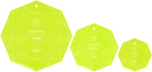 Acrylic Quilting Template Set of 4, Wedge Triangle & Wing | for Use with 10" and 5" Precut Fabric Squares | Essential Quilt Supplies for Cutting Patterns, Layer Cakes, and Charm Packs in Saudi Arabia