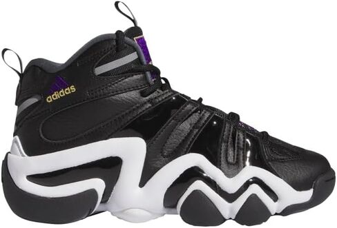حذاء كرة السلة Adidas Crazy 8 Grade School (أسود أساسي/أرجواني ملكي/أبيض سحابي) in Kuwait