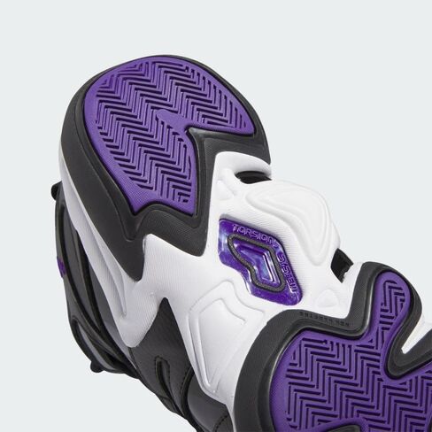 حذاء كرة السلة Adidas Crazy 8 Grade School (أسود أساسي/أرجواني ملكي/أبيض سحابي) in Kuwait