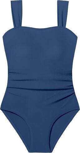 CRISONE Girl Swimsuit One Piece Bathing Suit for Girls Retro Square Neck Adjustable Straps Girls' Swimwear 9-16Y in Saudi Arabia