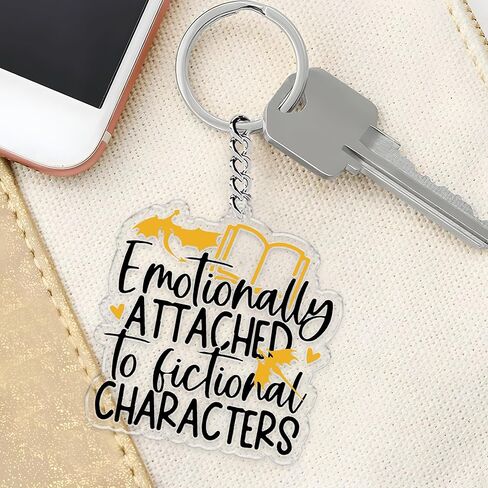 The Audacity Keychains 2 Inches Bookish, Keychain Keys Handbags Backpacks Acrylic Material DIY Accessories in Saudi Arabia