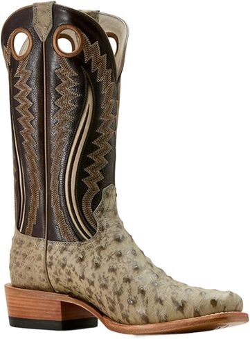 حذاء ARIAT الرجالي Futurity Outlaw Exotic Ostrich Western Boot بمقدمة مربعة رمادي فاتح 7.5 D(M) US in Saudi Arabia