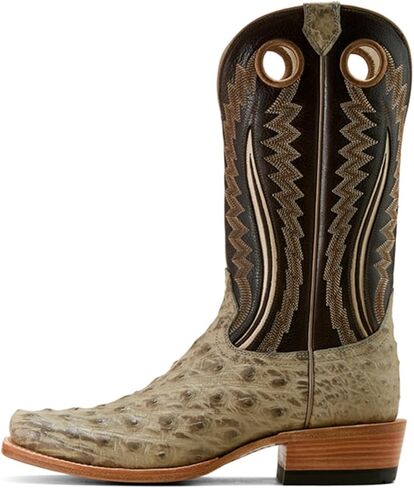 حذاء ARIAT الرجالي Futurity Outlaw Exotic Ostrich Western Boot بمقدمة مربعة رمادي فاتح 7.5 D(M) US in Saudi Arabia