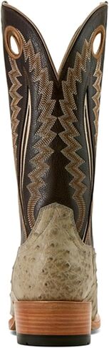 حذاء ARIAT الرجالي Futurity Outlaw Exotic Ostrich Western Boot بمقدمة مربعة رمادي فاتح 7.5 D(M) US in Saudi Arabia
