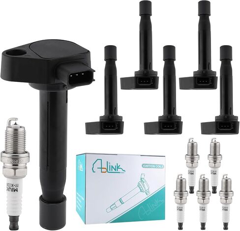 6PCS UF624 Ignition Coil Pack 3.5L 3.7L For Honda Odyssey 2008-2016,Accord 2008-2012,Crosstour 2010-2012,Pilot Ridgeline 2009-2014,for Acura MDX ZDX 2010-2013,RDX 2013-2015,RL TL 2009-2012 in Saudi Arabia