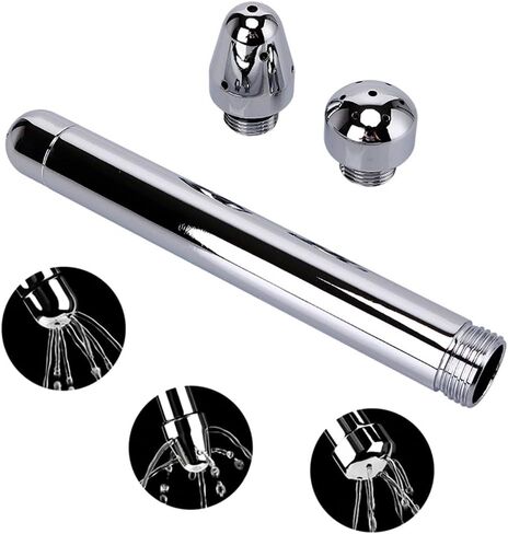 طقم تنظيف مهبلي مكون من 3 رؤوس دش من الألومنيوم، فوهة ماء، الدوش الشرجي + حقيبة حمل مخملية in Kuwait