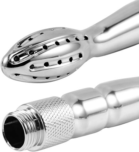 دش دش دش حقنة شرجية منظف الدش نظام حقنة شرجية، فوهة دش مياه محمولة، مجموعة تنظيف مهبلية لشطف الشرج للرجال والنساء، فضي (ألومنيوم) in Kuwait