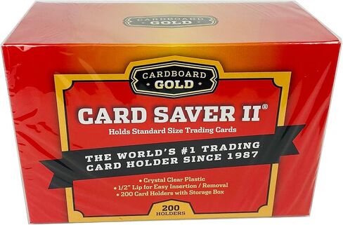 Card Saver 2 - Semi-Rigid Trading Card Holder for Baseball Cards, Sports & Trading Cards Storage, 3x4 Inch Protective Sleeves - 2 Packs of 50 in Kuwait