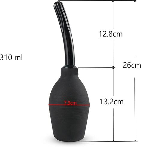 Anal Douche Enema Bulb Vaginal Douche Enema Cleaner for Women’s or Man’s Health for Water Or Coffee Colon Cleansing, Detox and Constipation (Black, 10.4 Ounce)… in Saudi Arabia