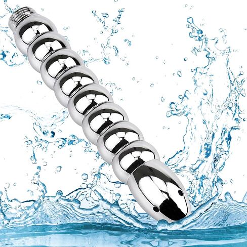 دش حقنة شرجية 5 فتحات مرفقات دش - رأس دش فاخر من الألومنيوم طقم تنظيف شرجي/مهبلي مع حقيبة حمل مخملية، فوهة دش دش للرجال والنساء in Kuwait