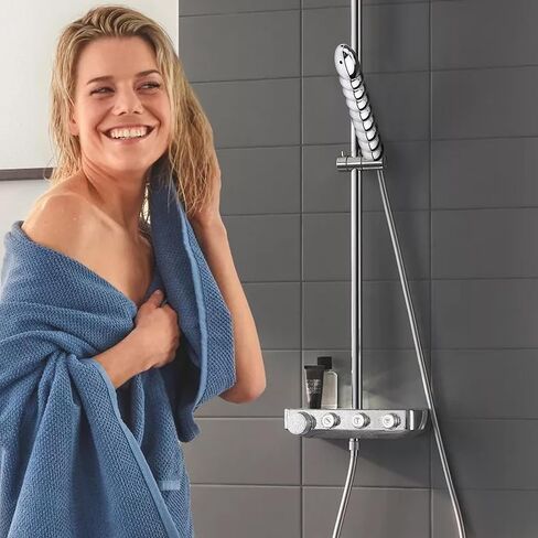 دش حقنة شرجية 5 فتحات مرفقات دش - رأس دش فاخر من الألومنيوم طقم تنظيف شرجي/مهبلي مع حقيبة حمل مخملية، فوهة دش دش للرجال والنساء in Kuwait