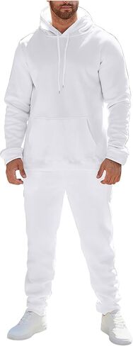 Sweatsuits For Men 2 Piece Tracksuit Hoodie Sweatsuit Sets Casual Athletic Jogging Suits Plaid Jacquard Outfits in Saudi Arabia