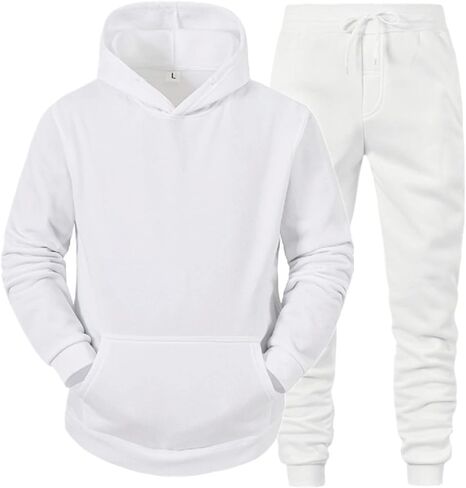 Sweatsuits For Men 2 Piece Tracksuit Hoodie Sweatsuit Sets Casual Athletic Jogging Suits Plaid Jacquard Outfits in Saudi Arabia