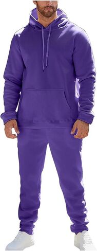 Sweatsuits For Men 2 Piece Tracksuit Hoodie Sweatsuit Sets Casual Athletic Jogging Suits Plaid Jacquard Outfits in Saudi Arabia