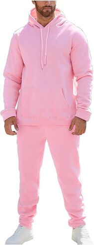 Sweatsuits For Men 2 Piece Tracksuit Hoodie Sweatsuit Sets Casual Athletic Jogging Suits Plaid Jacquard Outfits in Saudi Arabia
