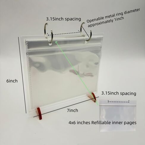 2 Sets Desktop Small Photo Album,Flip Mini Photo Book Stand Acrylic Picture Frame 34 Pages Holds 68 Pictures,Plastic Picture Album Binder, Refillable sleeves (Clear, 4x6) in Saudi Arabia