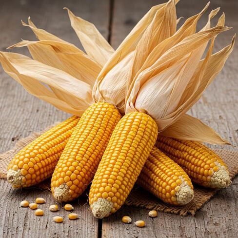 Ears of Corn with Husks Attached - Fall Decor, Wedding, Event, Family Holilday Decoration, Wedding, Thanksgiving (6 Ears) in Saudi Arabia