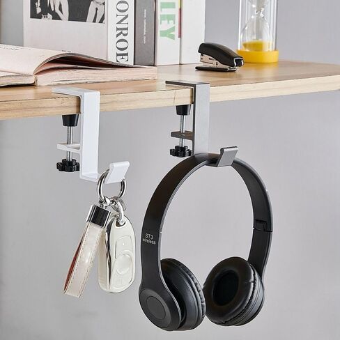 Multi-Functional for Student Office Backpack Storage Punch-Free Handbag Rack Bag Hook Desk Edge Hook Purse Holder Table Side Hook(Grey) in Saudi Arabia