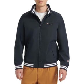 Champion mens Water Resistant Varsity Bomber Jacket With Flex Stand Collar in Saudi Arabia