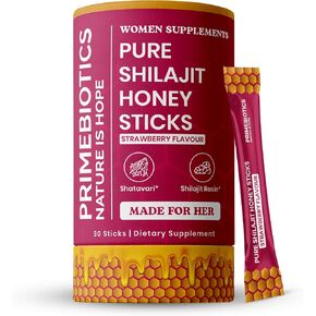 Shilajit for Women Honey Sticks (30 Count) – Liquid Himalayan Shilajit with Shatavari, Saffron & Raw Honey, 75% Fulvic Acid + 84 Trace Minerals, Daily Energy & Wellness in Saudi Arabia