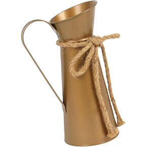 Antique Iron Milk Pots Flower Vases Vintage Metal Pitcher with Handle for Farmhouses Wedding Home Centerpieces Decors Vintage Metal Pitcher for Flowers in Saudi Arabia
