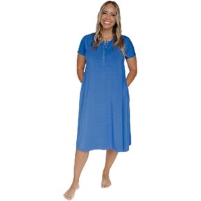 Nesting Olive Classic Nursing Gowns for Women Breastfeeding – Soft Rayon Blend – Stretchy -Comfortable & Breathable - Snap Button Closure - Ideal for Maternity Gown – Postpartum -And Everyday Wear in Saudi Arabia