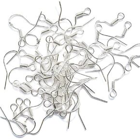 40Pcs/20 Pairs 925 Sterling Silver French Wire Earring Hooks Fish Hook Earrings Sterling Silver Earwires in Saudi Arabia