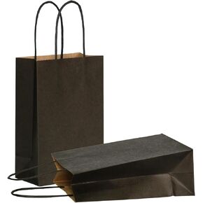 أكياس هدايا هدايا Azowa مع أكياس ورق كرافت صغيرة مع مقابض (5 × 3.1 × 8.2 بوصة ، أخضر ، 12 قطعة) in Kuwait