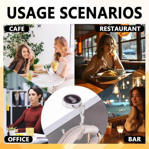 هدايا خطافية أولية من الماس المضحك - حرف J من الألماس الفضي - حامل محفظة قابل للطي للطاولة - شماعة حقيبة يد مستديرة للنساء - هدايا عيد ميلاد للعائلة وزملاء العمل والأصدقاء والسيدة الرئيسة in Kuwait