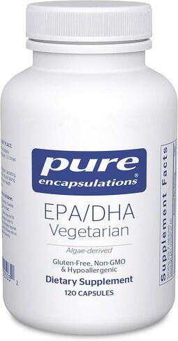 مغلفات نقية EPA/DHA نباتية | EPA وDHA المشتقان من الطحالب لدعم صحة القلب والأوعية الدموية والعافية اليومية | 120 كبسولة* in Kuwait