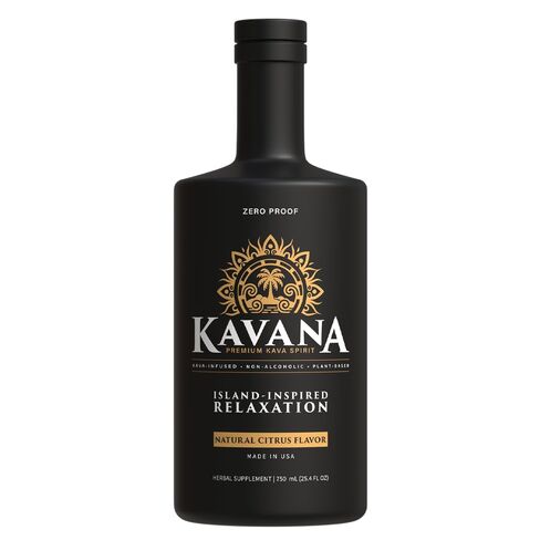 Kavana Kava Spirit 25 Oz - Alcohol-Free & Sugar-Free Kava Root Drink, Plant-Based Zero-Proof Alternative with Natural Citrus Flavor, Smooth Mocktails Non-Alcoholic Drinks Botanical Spirit, Made in USA in Saudi Arabia
