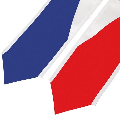 Philippines Flag Embroidered Graduation Stole Scarf, Patriotic Sash for Graduation Ceremonies 72 Inches Long in Saudi Arabia