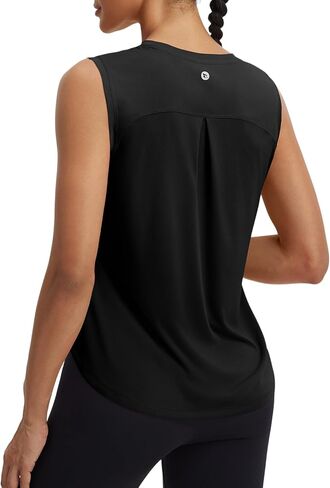 baleaf Women's Sleeveless Athletic Tops Workout Tank Tops Running UPF 50+ Breathable Lightweight Tennis Dry Loose Fit in Saudi Arabia