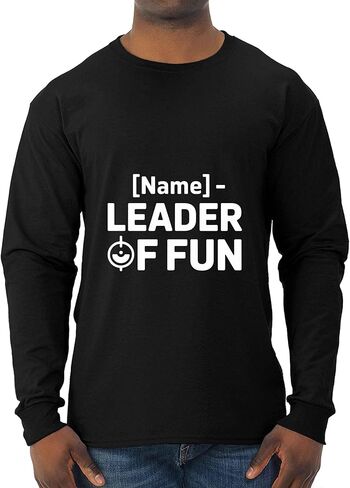 تي شيرت Fun Level مع أصحاب مواقع الاسم - زعيم Fun Black in Kuwait