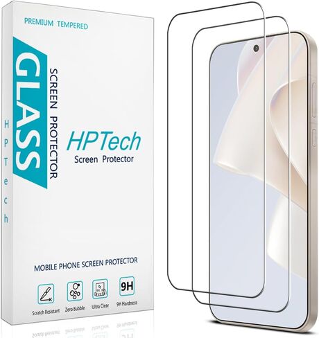 HPTech [2 Pack] Designed for OnePlus Nord N10 5G Tempered Glass Screen Protector, Anti-Scratch, Bubble Free, Case-Friendly in Saudi Arabia