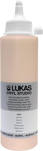 LUKAS CRYL Studio Artists Paint High Pigment Concentration Paint - 250 ml Bottle - Fluorescent Reflex White in Kuwait