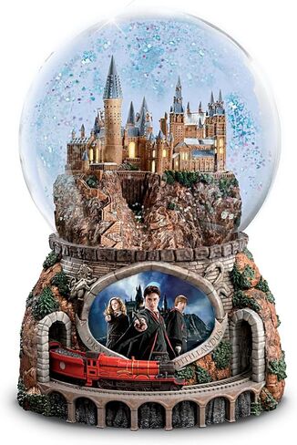 The Bradford Exchange Harry Potter Hogwarts Express Musical Snow Globe, Light-Up Castle, Moving Train with Hedwig's Theme in Saudi Arabia