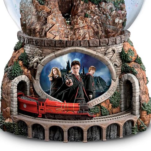 The Bradford Exchange Harry Potter Hogwarts Express Musical Snow Globe, Light-Up Castle, Moving Train with Hedwig's Theme in Saudi Arabia