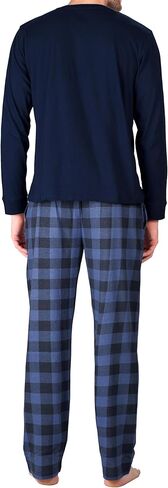 Men’s Holiday Pajama Set – Soft Winter Long Sleeve Top & Fleece Pants in Saudi Arabia