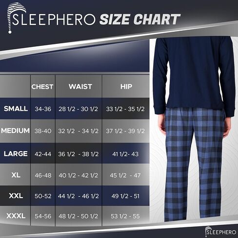 Men’s Holiday Pajama Set – Soft Winter Long Sleeve Top & Fleece Pants in Saudi Arabia