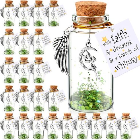 24 مجموعة من الهدايا الجنية للنساء زجاجات غبار بيكسي مزخرفة زينة عيد الميلاد الجنية لعيد الميلاد المجيد in Kuwait