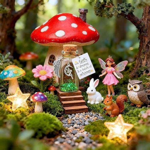 24 مجموعة من الهدايا الجنية للنساء زجاجات غبار بيكسي مزخرفة زينة عيد الميلاد الجنية لعيد الميلاد المجيد in Kuwait