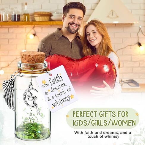 24 مجموعة من الهدايا الجنية للنساء زجاجات غبار بيكسي مزخرفة زينة عيد الميلاد الجنية لعيد الميلاد المجيد in Kuwait