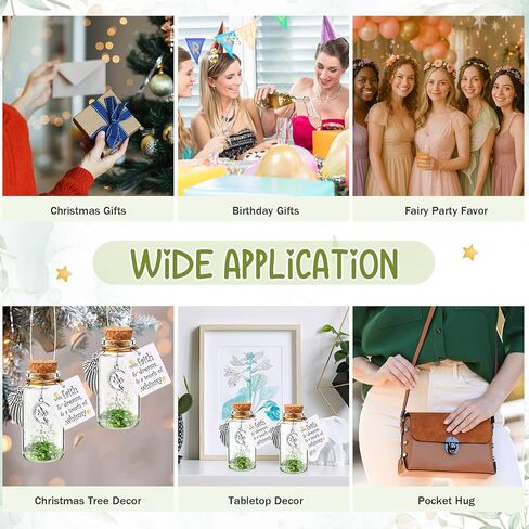 24 مجموعة من الهدايا الجنية للنساء زجاجات غبار بيكسي مزخرفة زينة عيد الميلاد الجنية لعيد الميلاد المجيد in Kuwait