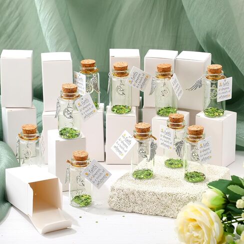 24 مجموعة من الهدايا الجنية للنساء زجاجات غبار بيكسي مزخرفة زينة عيد الميلاد الجنية لعيد الميلاد المجيد in Kuwait